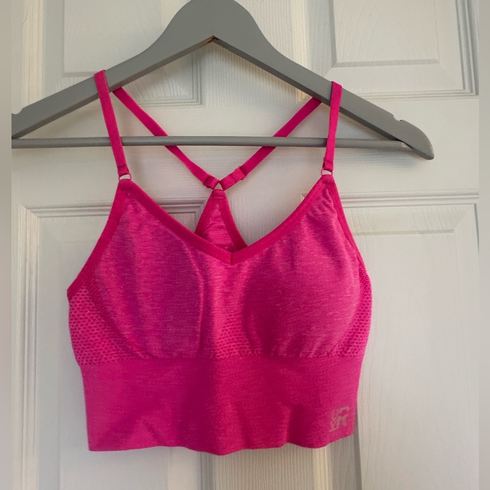 Kenneth Cole Reaction Activewear Pink Seamless Sports Bra – Size Small